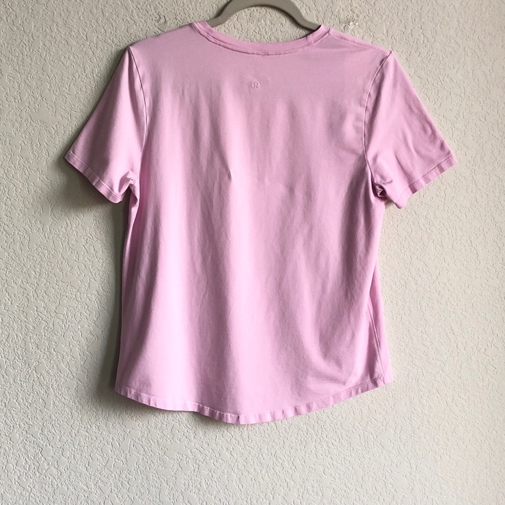 Lululemon Love Curved Hem Crewneck Tee Vitapink 6 Pima Cotton - Picture 5 of 11